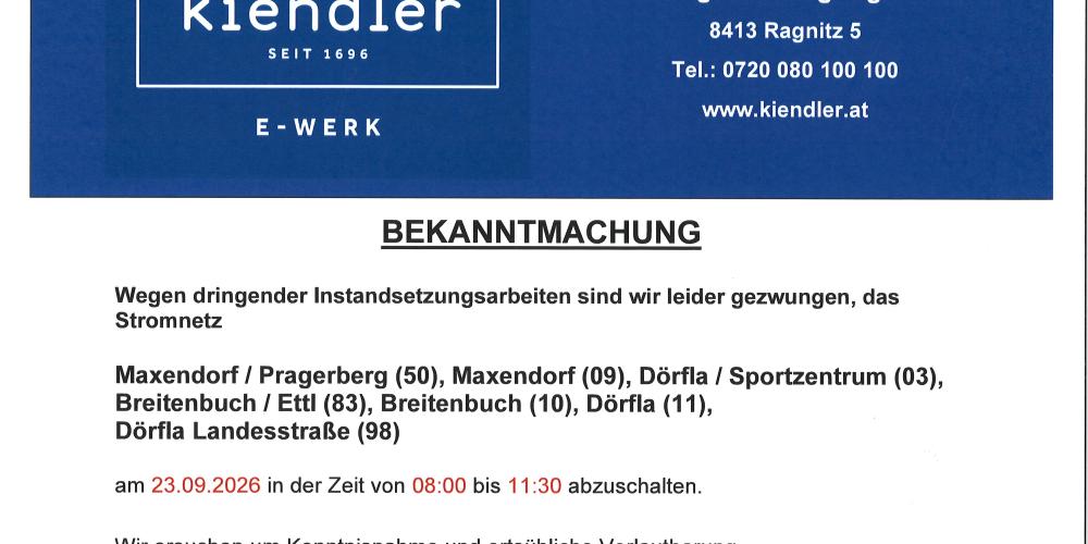 Foto: Foto: Gemeinde Kirchbach-Zerlach