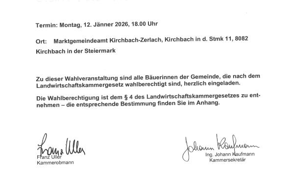 Foto: Foto: Gemeinde Kirchbach-Zerlach