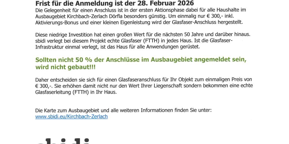 Foto: Foto: Gemeinde Kirchbach-Zerlach