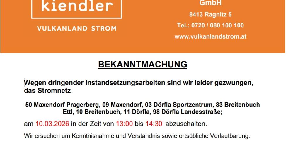 Foto: Foto: Gemeinde Kirchbach-Zerlach